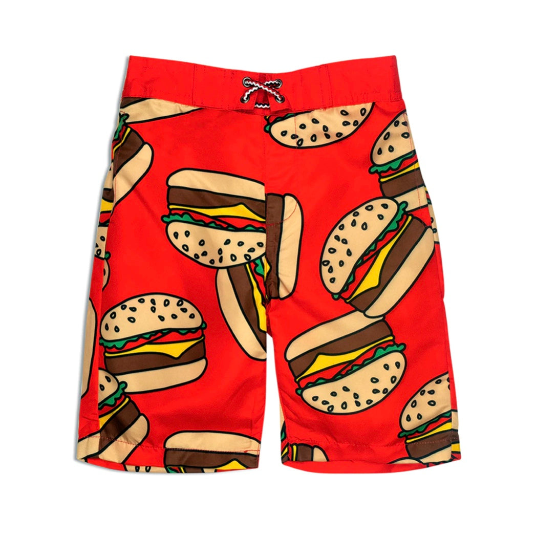 Appaman Swim Trunks Burger Deluxe Little White Sneakers