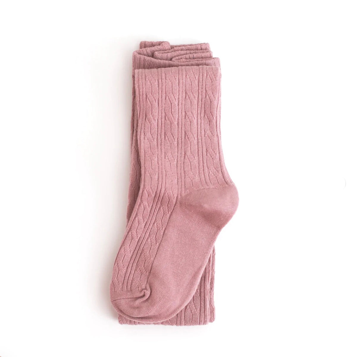 LIttle Stocking Co. Cable Knit Tights - Raspberry – Little White Sneakers