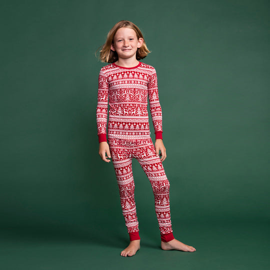 Little Sleepies Reindeer Cheer Two-Piece Pajama Set – Little White Sneakers