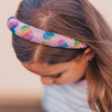 Heart Padded Rhinestone Headband