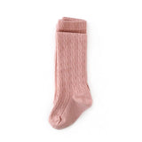 Little Stocking Co - Blush Cable Knit Tights