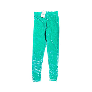 Crewcuts Green Velvet Leggings