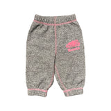 Roots Grey/Pink Writing Track Pants