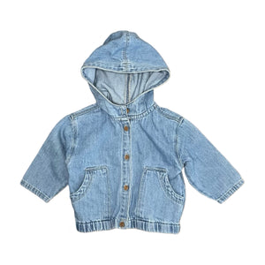 Zara Denim Hooded Shirt