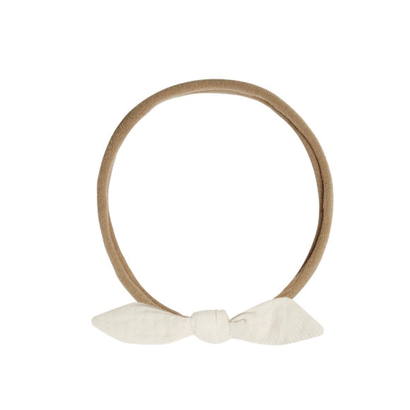 Quincy Mae Little Knot Headband || Ivory