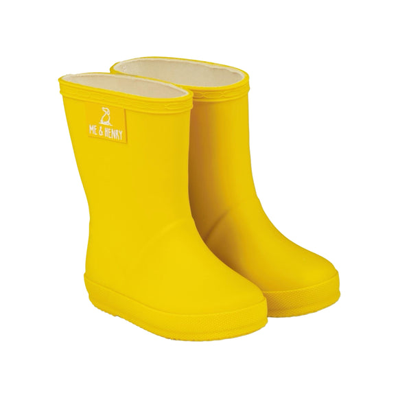 Me & Henry - Yellow Puddle Rain Boots