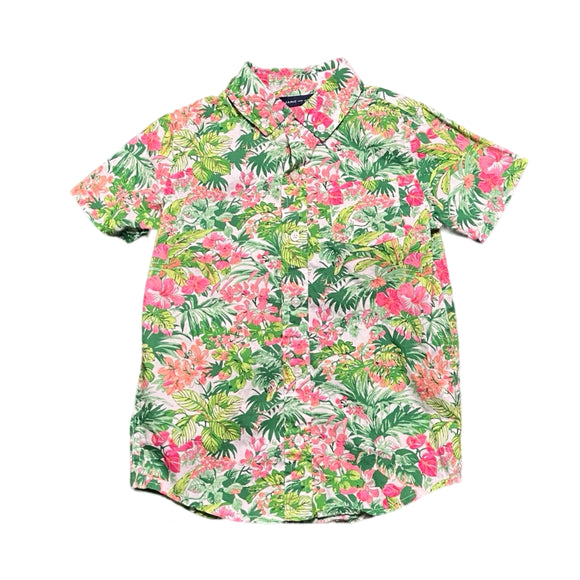 Janie and Jack Boy’s Tropical Print Shirt