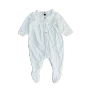 Armani Baby White Velour Sleeper