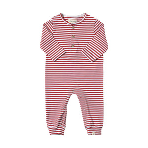 Me & Henry - Mason Romper Rust/White