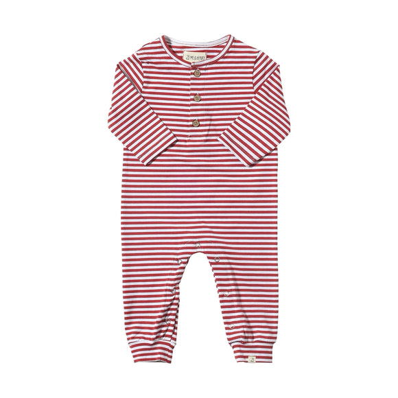 Me & Henry - Mason Romper Rust/White