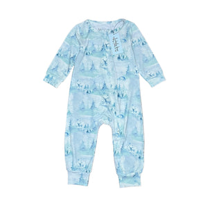 Tickety-Boo Winter Frost Zippered Romper