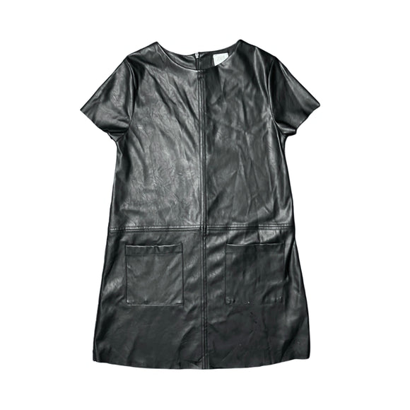 Zara Faux Leather Black Dress