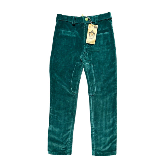 Soho Kids Girls Velvet Green Pants