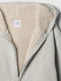 Gap Grey Sherpa Lined Hoodie