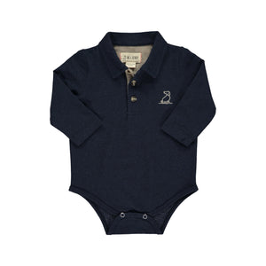 Me & Henry Polo Onesie - Navy