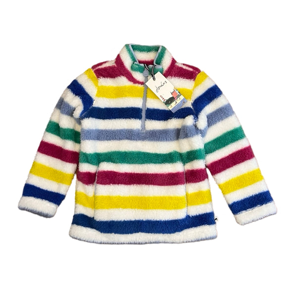 Merridie Fleece Girl’s Multi Stripe Half-Zip