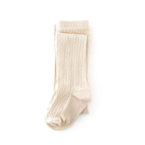 Little Stocking Co - Vanilla Cable Knit Tights