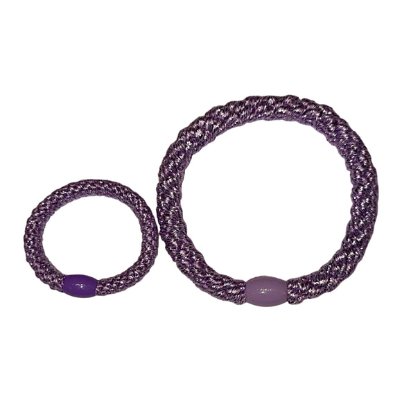 kknekki elastic- Children's Purple Light Metallic