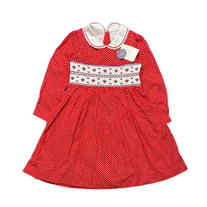 Rachel Riley Strawberry Smocked Dress