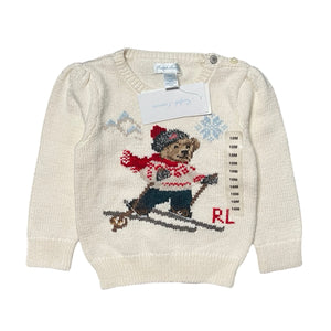 Ralph Lauren Girls Bear Sweater