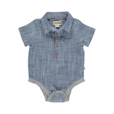 Me & Henry Helford  Onesie - Blue Heather