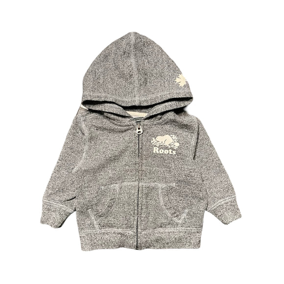 Roots Grey Zip-Up Hoodie