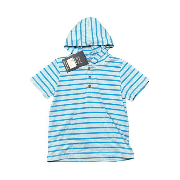 Me & Henry Sennen Hooded Top  - Blue/Aqua