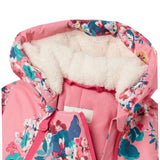 Pink Floral Waterproof Snowsuit