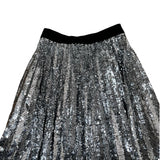 MSGM Silver Sequin Skirt