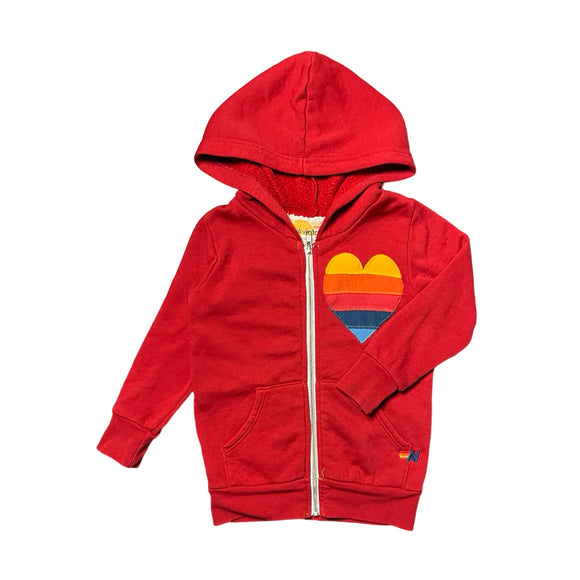 Aviator Nation Heart Zip-Up Hoodie