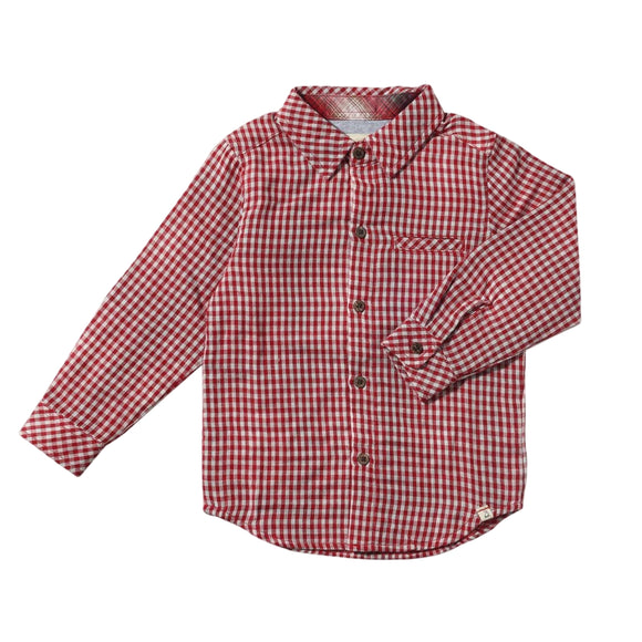 Me & Henry - Red Micro Plaid Atwood Shirt