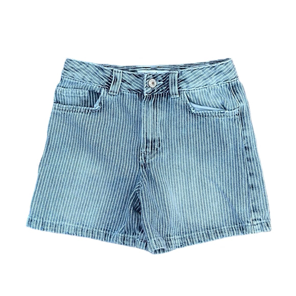 Zara Striped Denim Shorts