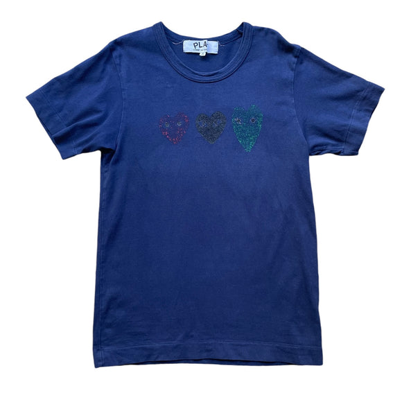 Comme des Garçons Play Navy T-Shirt