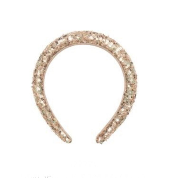 Rockahula Gold Sequin Padded Headband