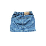 Molo Smiley Face Denim Skirt