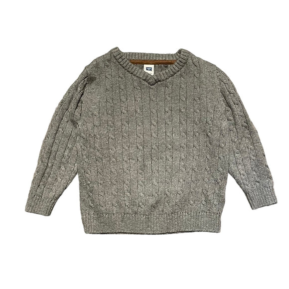 Janie and Jack Cable Knit V-Neck Sweater