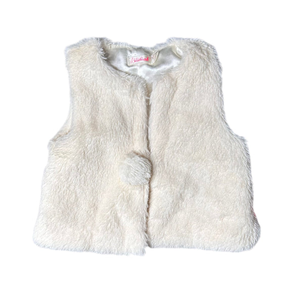 Billieblush Shimmery Faux Fur Vest