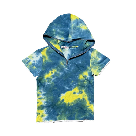 Mini Boyz Tie Dye Hooded Shirt