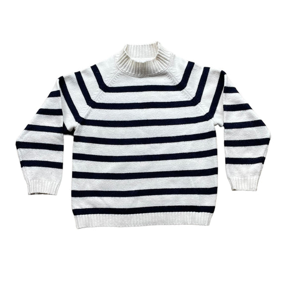 Zara Mockneck Breton Stripe Sweater