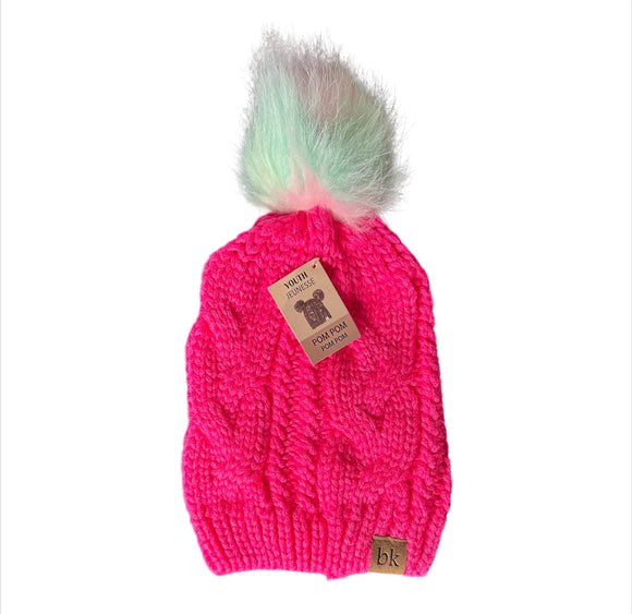 Pom Pom Pink Beanie