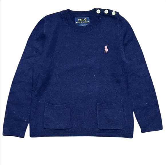 Ralph Lauren Navy Wool Sweater