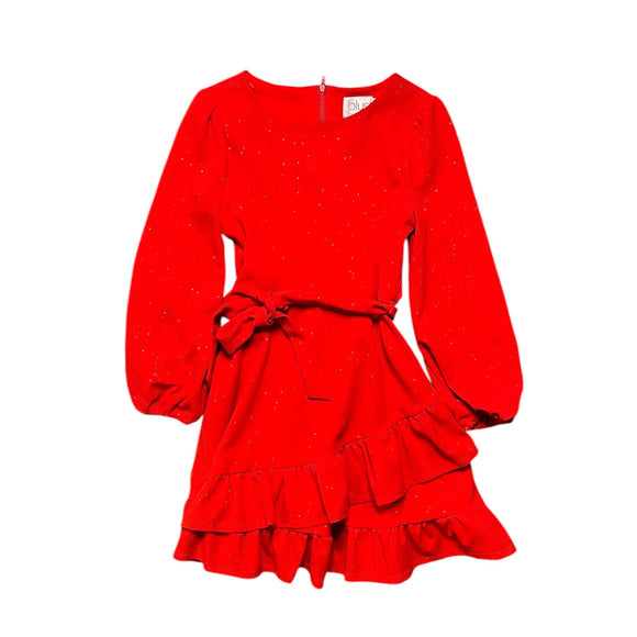 Us Angels Blush Sparkle Red Dress