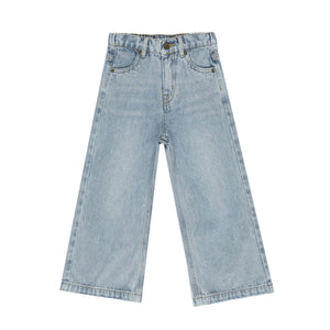 Rylee and Cru Straight Leg Pant || Light Washed Denim