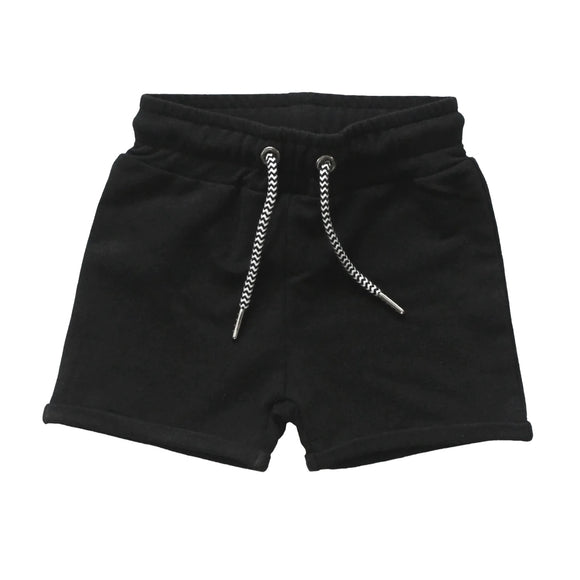 Whistle & Flute Bamboo Drawstring Shorts - Black