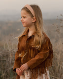 Rylee and Cru Fringe Jacket - Saddle