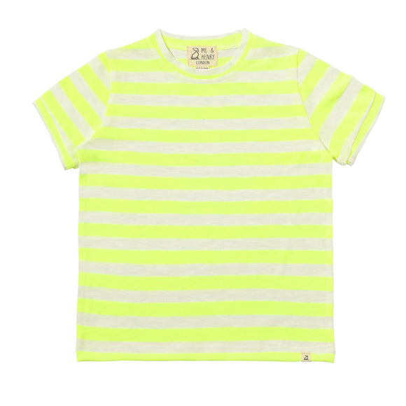 Me & Henry Camber Neon/White Striped Tee