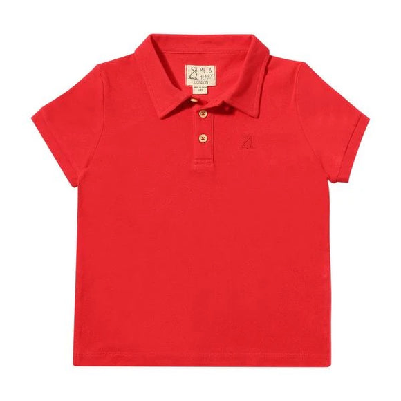 Me & Henry Shipping Polo - Red Pique