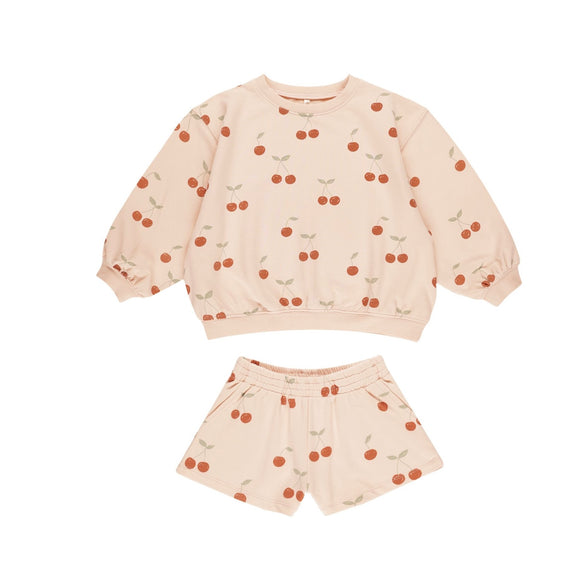 Rylee and Cru Summer Terry Set || Cherries