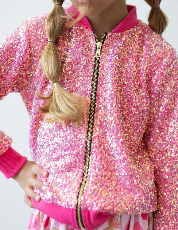 Mila & Rose - Hot Pink Sequin Jacket