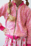 Mila & Rose - Hot Pink Sequin Jacket